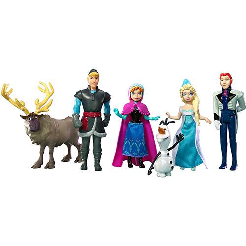 Tamanhos, Medidas e Dimensões do produto Bonecos Disney Frozen 6 Bonecos Mini Mattel