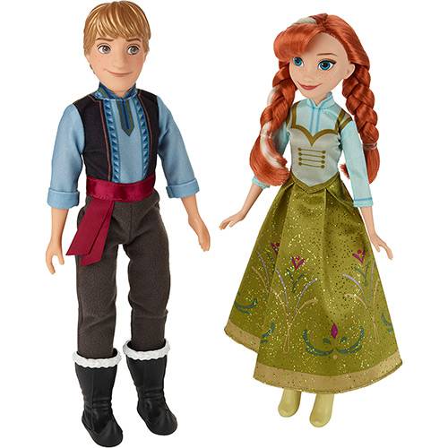 Tamanhos, Medidas e Dimensões do produto Bonecos Frozen Anna e Kristoff - Hasbro
