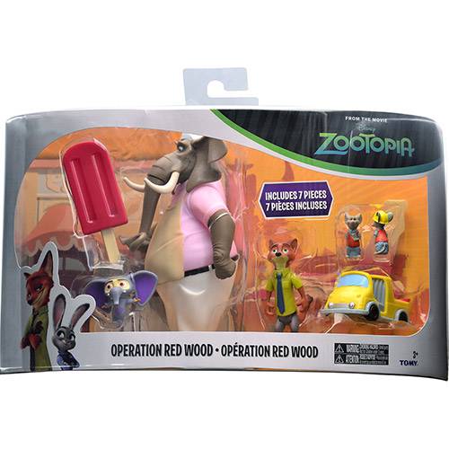 Tamanhos, Medidas e Dimensões do produto Bonecos Zootopia Operação Floresta Vermelha 7 Peças - Sunny Brinquedos