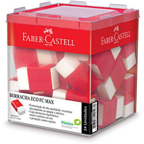 Tamanhos, Medidas e Dimensões do produto Borracha Branca com Cinta Cx 24 Un Max Faber Castell