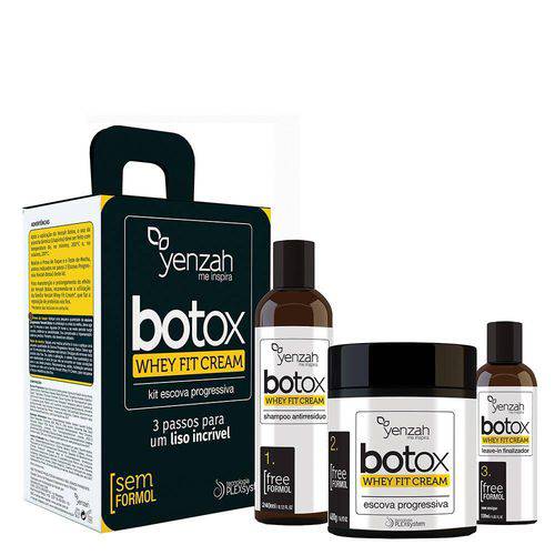 Tamanhos, Medidas e Dimensões do produto Botox Whey Fit Cream Yenzah - Kit Escova Progressiva