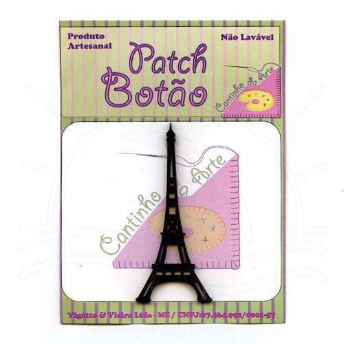 Tamanhos, Medidas e Dimensões do produto Botton Patch Laminado Torre Eiffel 7012 - 1 Unid
