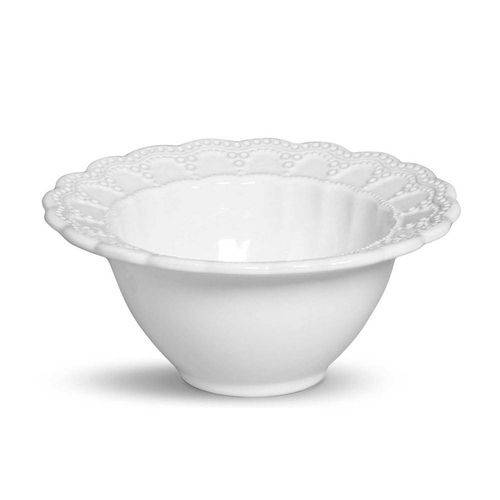 Tamanhos, Medidas e Dimensões do produto Bowl Peniche Porto Brasil Cerâmica Branca 17,5cm