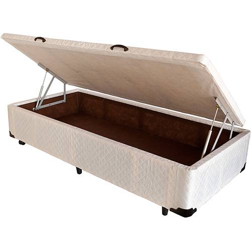 Tamanhos, Medidas e Dimensões do produto Box Baú Solteiro Woodflex Sarja Branco - 88x188x30cm