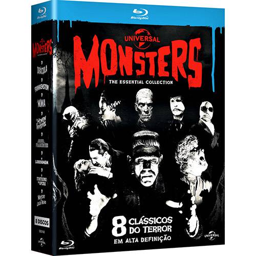 Tamanhos, Medidas e Dimensões do produto Box Blu-ray Monsters: The Essential Collection (8 Discos)