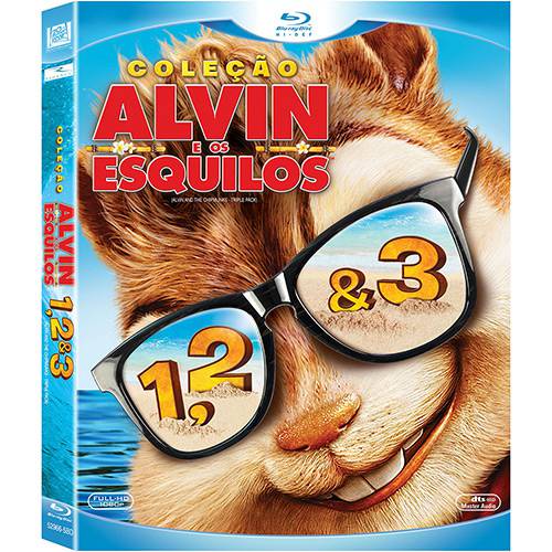 Tamanhos, Medidas e Dimensões do produto Box Blu-ray: Trilogia Alvin e os Esquilos (3 Discos)