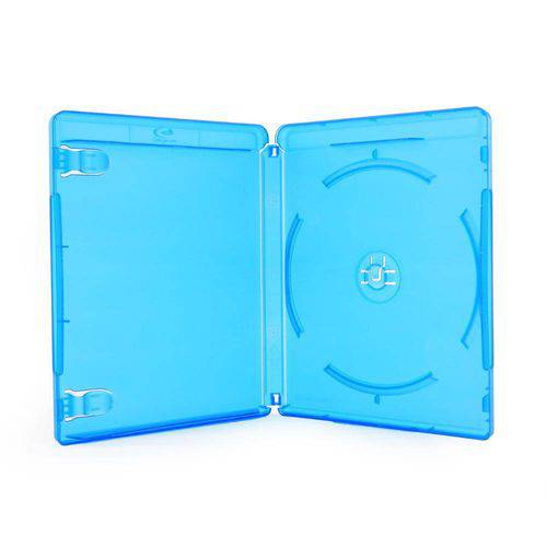 Tamanhos, Medidas e Dimensões do produto Box Blu-Ray Videolar Azul com Logo Cromado em Silk - 5 Unidades