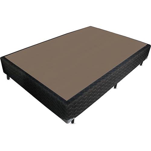 Tamanhos, Medidas e Dimensões do produto Box Casal Probel CBUNB Black 100% Poliéster - 138x188x25cm