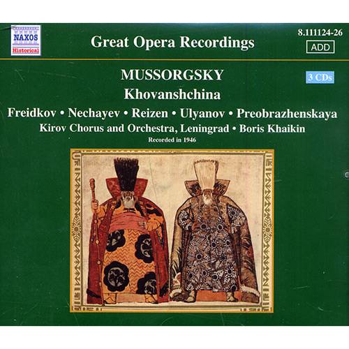 Tamanhos, Medidas e Dimensões do produto Box CD Modest Mussorgsky - Khovanshchina (3 CDs) - IMPORTADO