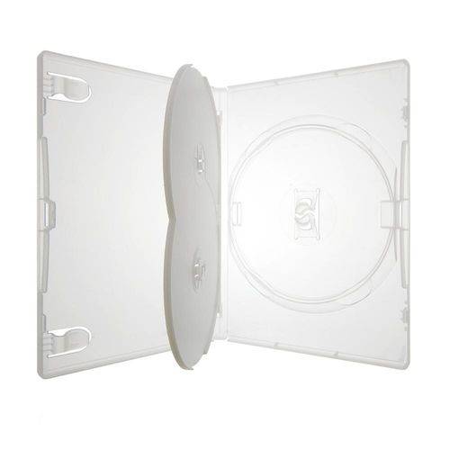 Tamanhos, Medidas e Dimensões do produto Box DVD Amaray Triplo Transparente 5 Unidades