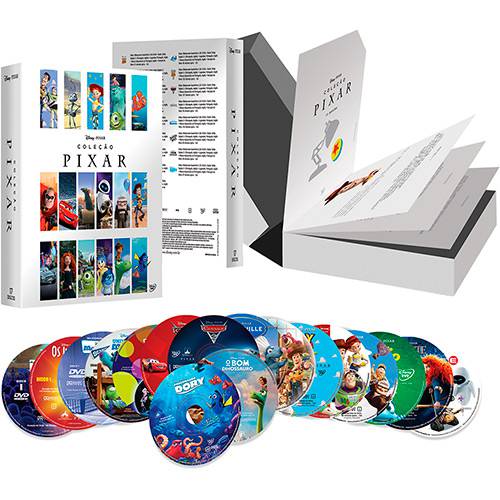 Tamanhos, Medidas e Dimensões do produto Box DVD - Coleção Pixar 2016 (17 Discos)
