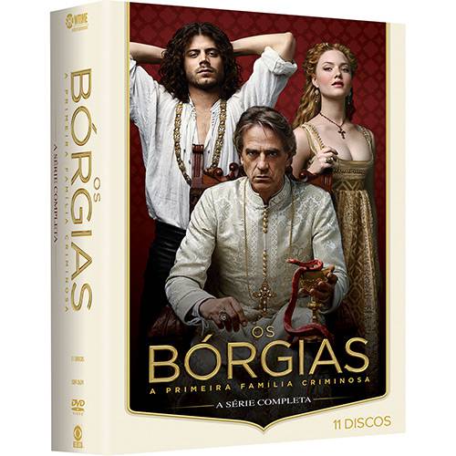 Tamanhos, Medidas e Dimensões do produto Box DVD - os Bórgias: a Primeira Família Criminosa - a Série Completa 1ª à 3ª Temporada (11 Discos)