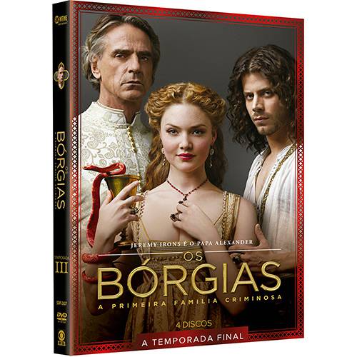 Tamanhos, Medidas e Dimensões do produto Box DVD - os Borgias 3ª Temporada (4 Discos)
