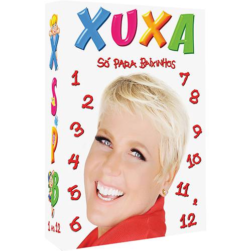 Tamanhos, Medidas e Dimensões do produto Box DVD - Xuxa só para Baixinhos: 1 a 12