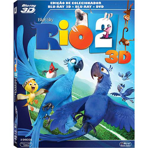 Tamanhos, Medidas e Dimensões do produto Box - Rio 2 Edição de Colecionador (Blu-ray 3D + Blu-ray + DVD)