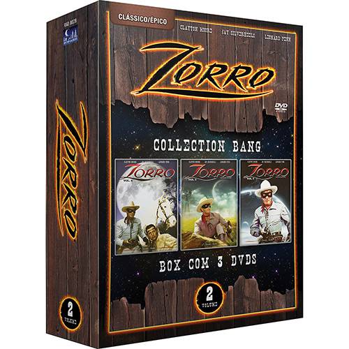 Tamanhos, Medidas e Dimensões do produto Box Zorro: Collection Bang - Volume 2 (3 DVDs)