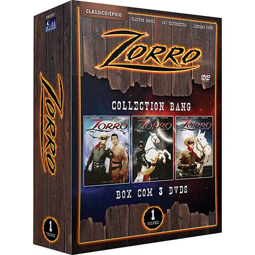 Tamanhos, Medidas e Dimensões do produto Box Zorro: Collection Bang - Volume 1 (3 DVDs)