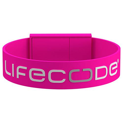 Tamanhos, Medidas e Dimensões do produto Bracelete LifeCode Salva-Vidas 19,5cm - Rosa G