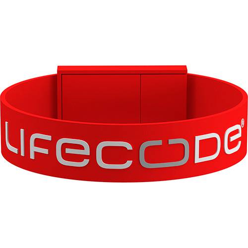 Tamanhos, Medidas e Dimensões do produto Bracelete LifeCode Salva-Vidas 19,5cm - Vermelho G