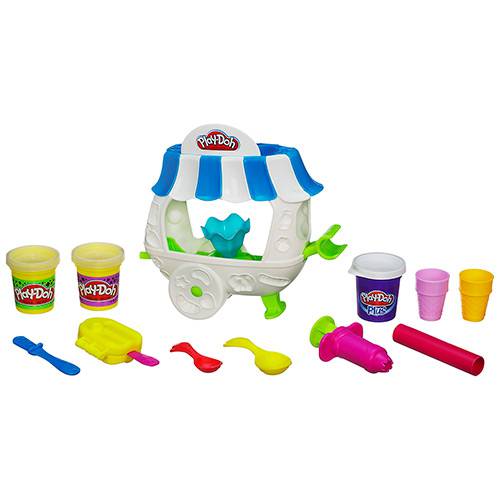 Tamanhos, Medidas e Dimensões do produto Brinquedo Conjunto Play-Doh Carrinho de Sorvetes - Hasbro