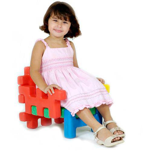 Tamanhos, Medidas e Dimensões do produto Brinquedo de Montar - Cadeira Monte Play - Alpha Brinquedos