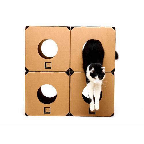 Tamanhos, Medidas e Dimensões do produto Brinquedo Gato Labirinto Caixa Papelao C/ 04 Cubos Box