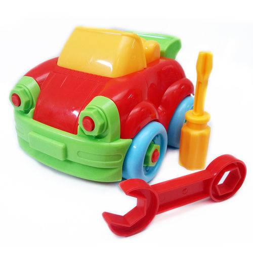 Tamanhos, Medidas e Dimensões do produto Brinquedo Infantil Didático Monta Desmonta - Carro