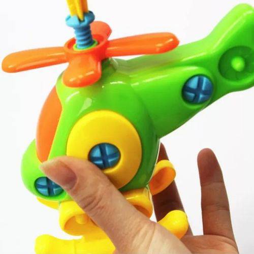 Tamanhos, Medidas e Dimensões do produto Brinquedo Infantil Didático Monta Desmonta Helicóptero