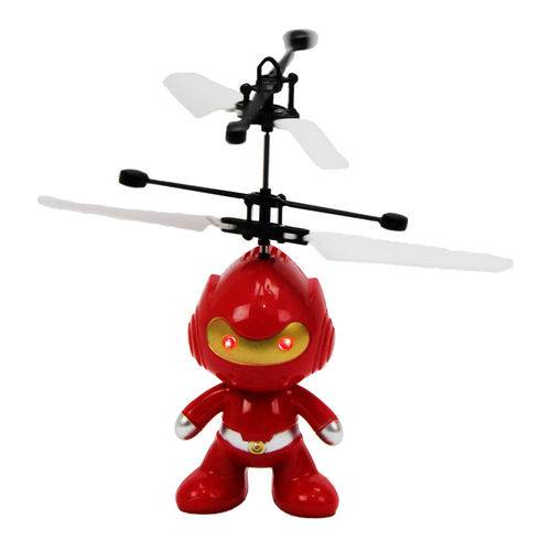 Tamanhos, Medidas e Dimensões do produto Brinquedo Robô Voador Infravermelho Voa de Verdade Vermelho - Mc18237vm