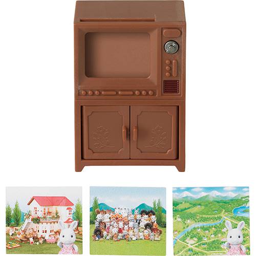 Tamanhos, Medidas e Dimensões do produto Brinquedo Sylvanian Families Conjunto Televisão - Epoch Magia