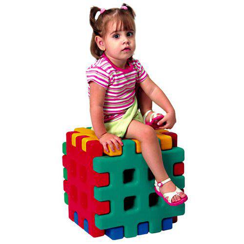 Tamanhos, Medidas e Dimensões do produto Brinquedos de Montar "Cubo Monte Play" - Alpha Brinquedos