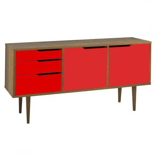 Tamanhos, Medidas e Dimensões do produto Buffet Strauss Vermelho - Tommy Design