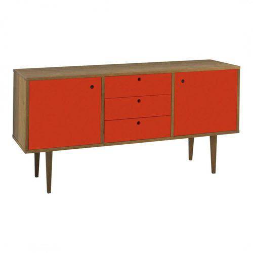 Tamanhos, Medidas e Dimensões do produto Buffet Vintage com Gavetas Vermelho - Tommy Design