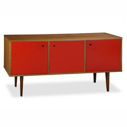 Tamanhos, Medidas e Dimensões do produto Buffet Vintage 3 Portas Vermelho - Tommy Design