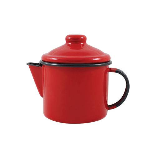 Tamanhos, Medidas e Dimensões do produto Bule para Chá ou Leiteira Aço Esmaltado Ágata Ewel 600 Ml Vermelho