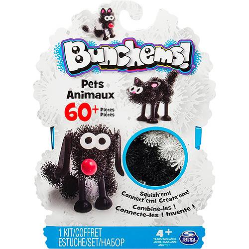 Tamanhos, Medidas e Dimensões do produto Bunchems Criações Divertidas Pets Animaux - Sunny Brinquedos