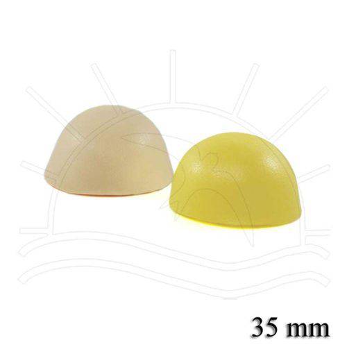 Tamanhos, Medidas e Dimensões do produto Cabeça Modelada em Eva 35mm - Amarelo/Pele