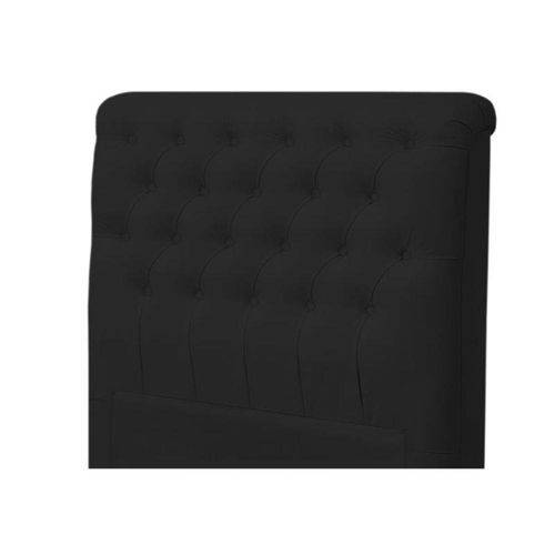 Tamanhos, Medidas e Dimensões do produto Cabeceira para Cama Box Queen Livia 160 Cm Suede Preto