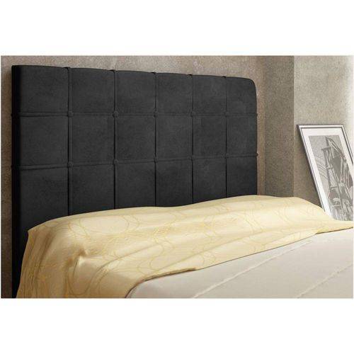 Tamanhos, Medidas e Dimensões do produto Cabeceira para Cama Box Queen Veneza 160 Cm de Largura Suede Preto