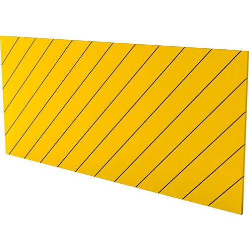 Tamanhos, Medidas e Dimensões do produto Cabeceira Queen Eugênia Amarelo Listras Diagonais - Orb