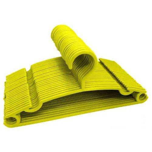 Tamanhos, Medidas e Dimensões do produto Cabide Infantil Amarelo Belo Dia Utilidades Plástico 50 Und.
