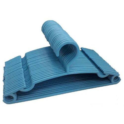 Tamanhos, Medidas e Dimensões do produto Cabide Infantil Azul Claro Belo Dia Utilidades Plástico 50 Und.