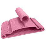 Tamanhos, Medidas e Dimensões do produto Cabide Infantil Rosa Belo Dia Utilidades Plástico 50 Und.