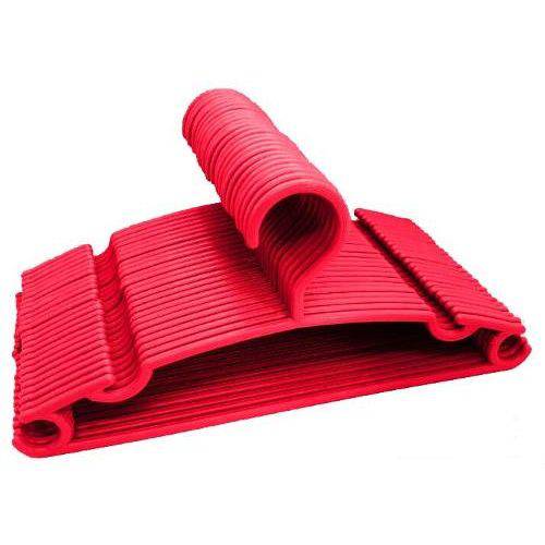 Tamanhos, Medidas e Dimensões do produto Cabide Infantil Vermelho Belo Dia Utilidades Plástico 50 Und.