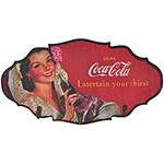 Tamanhos, Medidas e Dimensões do produto Cabideiro de Parede Coca-Cola MDF Brunette Lady Colorido - Urban
