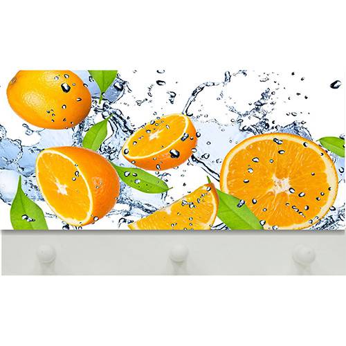 Tamanhos, Medidas e Dimensões do produto Cabideiro de Parede Orange 3 Ganchos Branco - Kapos