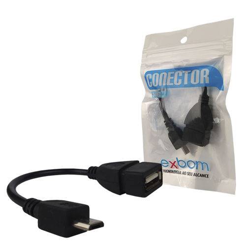 Tamanhos, Medidas e Dimensões do produto Cabo Adaptador V8 Micro USB para USB (FÊMEA) OTG