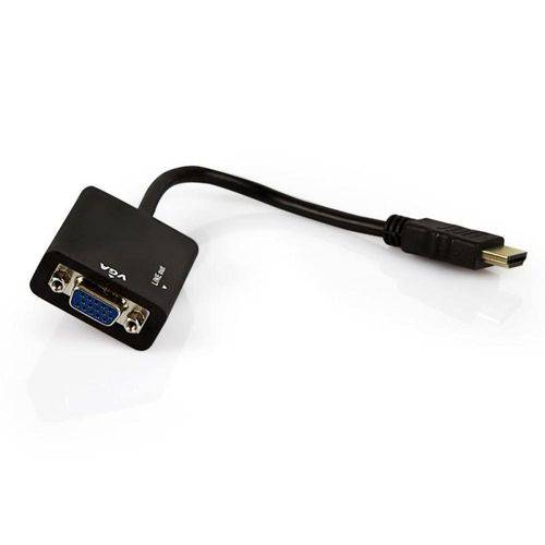 Tamanhos, Medidas e Dimensões do produto Cabo Conversor HDMI M X VGA F C- Cabo de Audio P2 Estereo