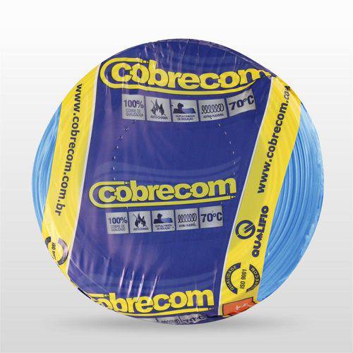 Tamanhos, Medidas e Dimensões do produto Cabo Flexível Flexicom 1,5mm² 750v 100m Rolo Azul Cobrecom