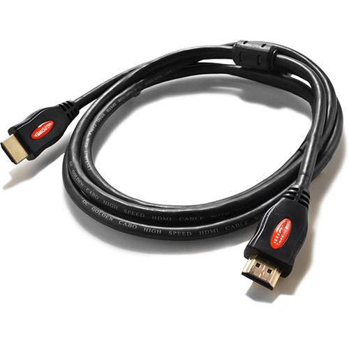 Tamanhos, Medidas e Dimensões do produto Cabo Monitor HDMI 1.4 Filtro - Preto 3m - MD9 Info